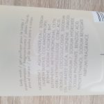The back of a bottle of calvin klein body wash.