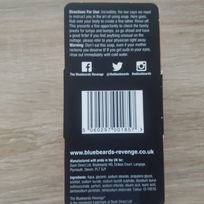 The Bluebeards Revenge big blue bar of soap for blokes 175g 6oz - Electronics Accessory