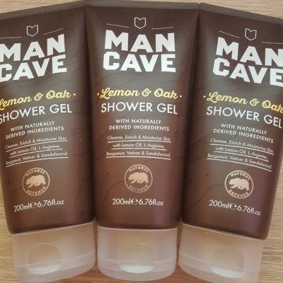 Man cave lemon and oak shower gel.