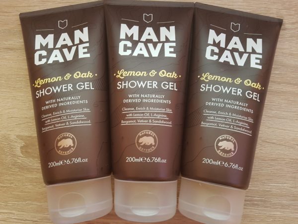 Three units of man cave lemon and oak shower gel