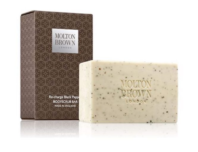 Molton Brown Black Pepper Bodyscrub Soap Bar.