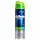 Gillette Shaving Foam, Sensitive Series Shave Gel, One Can with green cap, blue/silver design, labeled “3X Action” and “with Aloe” for sensitive skin.