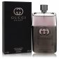 A 150 ml bottle of Gucci Guilty 200ml XL EDT Eau De Toilette for Men is placed next to its black packaging box, which features the brand's logo and product name.