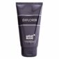 A 150ml tube of Mont Blanc Explorer Aftershave Balm for men, featuring a black and silver design, stands upright against a white background.