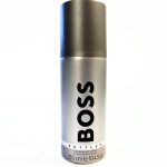 3x Hugo Boss Bottled 150ml Deodorant Body Spray for Men on a white background.