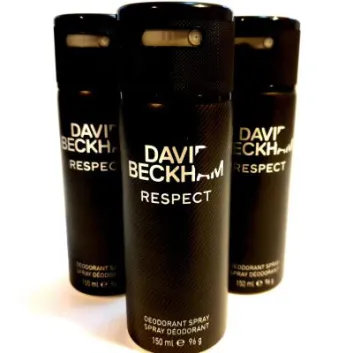 3x David Beckham Respect Deodorant for Men, 150ml