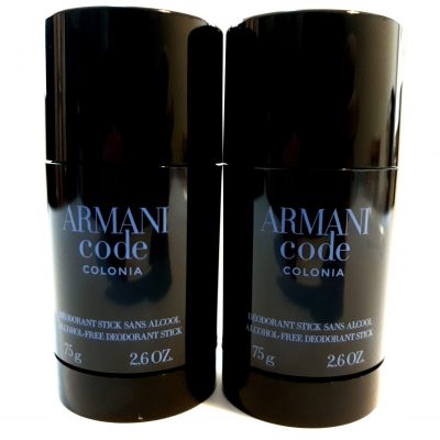 2x Armani Code Colonia Deodorant Stick for Men, 75ml - Image 1