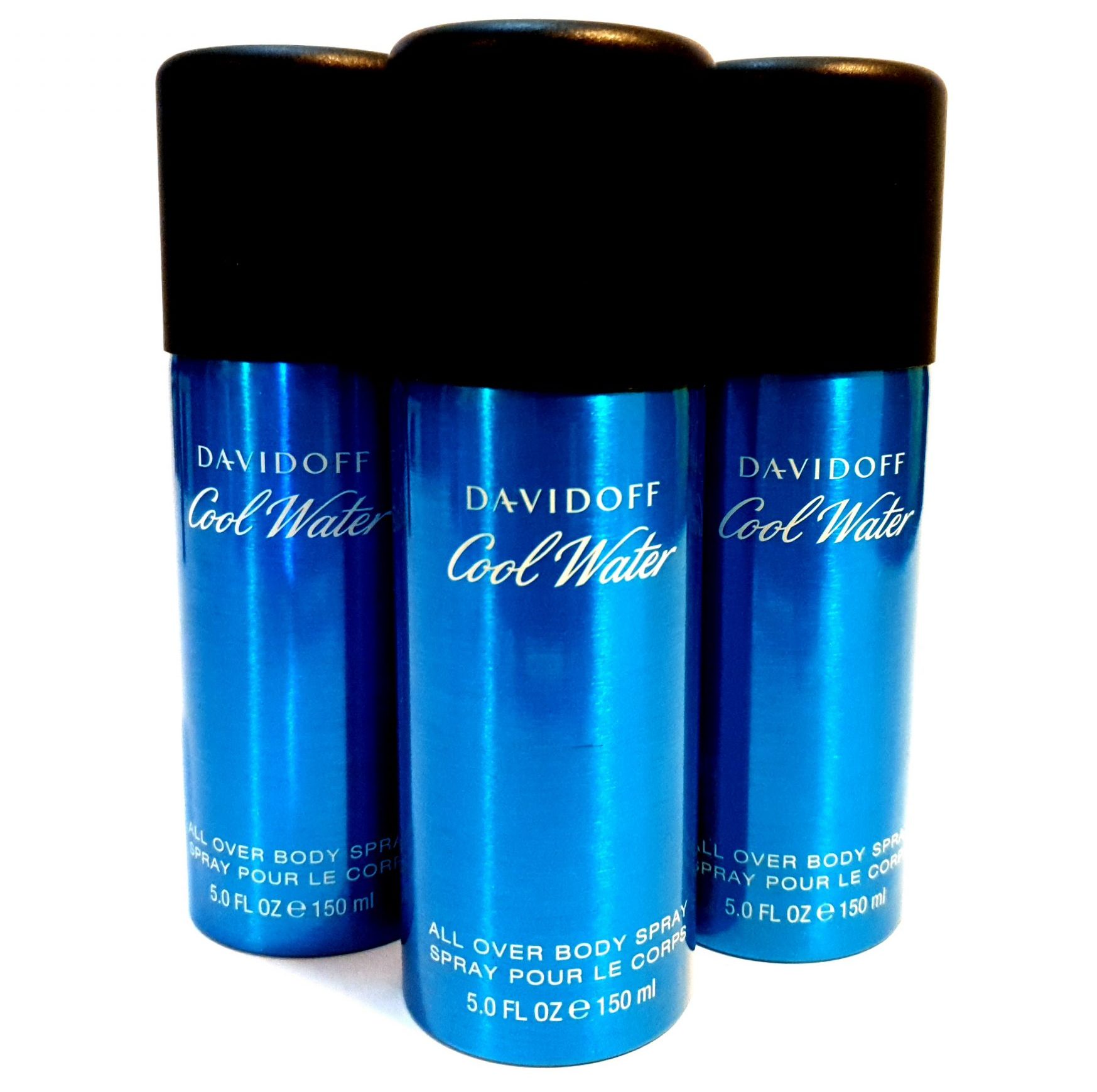 3x Davidoff Cool Water Deodorant 150ml Spray for Men