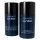 Two blue cylindrical sticks of Davidoff Cool Water deodorant for men, each 75ml, both with black caps and white lettering; one is labeled alcohol free.
