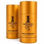 Two 75ml containers of Paco Rabanne 1 Million Deodorant Stick are shown standing upright on a white background.