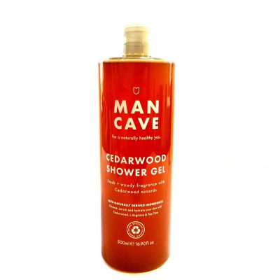 Man Cave Cedarwood Shower Gel, 500ml - Image 6