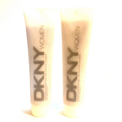 Two tubes of Issey Miyake L'eau D'issey, 200ml Pour Homme shower gel on a white background.