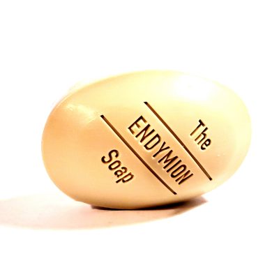 An egg with Penhaligon's Endymion Triple Milled Soap 150g written on it.