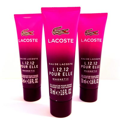 3x Lacoste Eau de Lacoste L.12.12 Pour Elle Magnetic Shower Gel, 50ml - Image 5