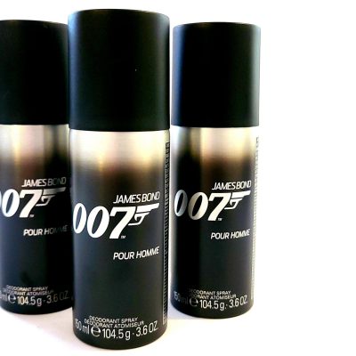 3x James Bond 007 Pour Homme Deodorant Spray for Men, 150ml - Image 2