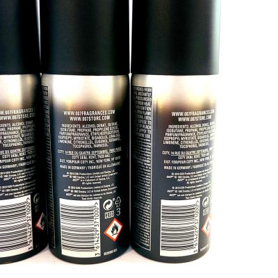 3x James Bond 007 Pour Homme Deodorant Spray for Men, 150ml - Image 5