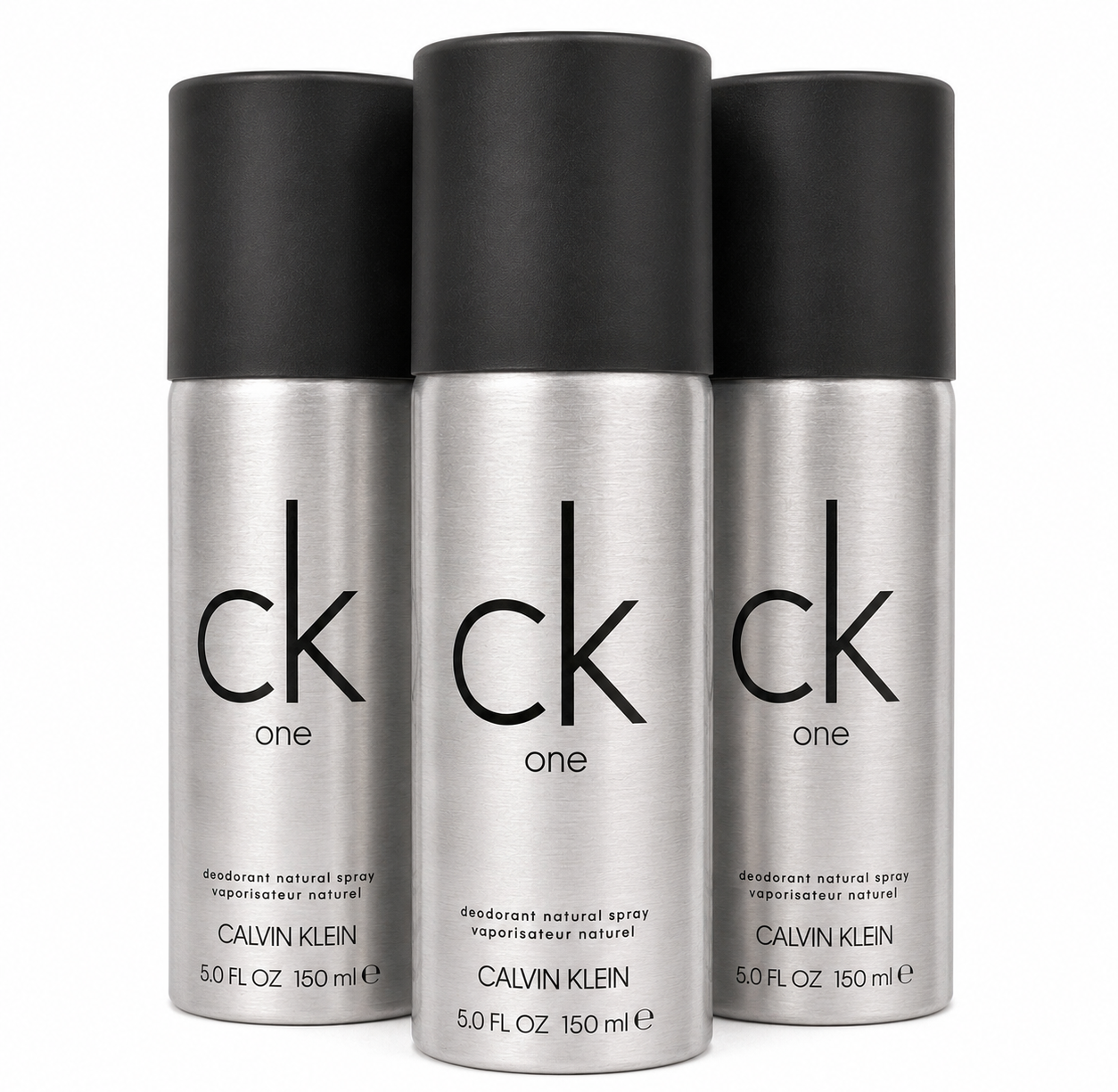 3x CK One Deodorant Body Spray for Men 150ml