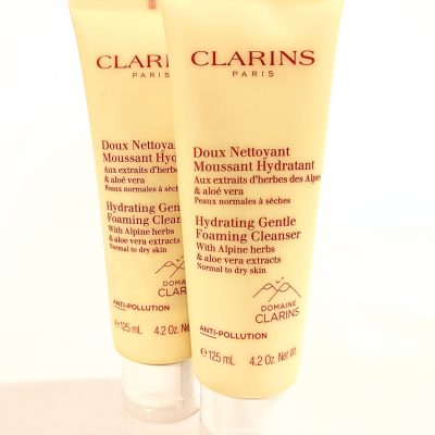 2x Clarins Hydrating Gentle Foaming Cleanser, 125ml - Image 2