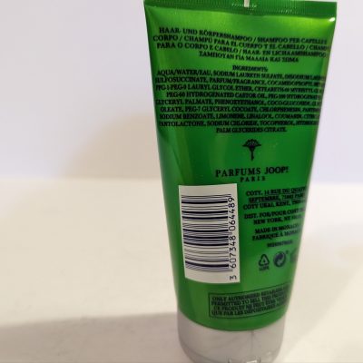 A tube of 3x Joop Go Shower Gel Body Wash for Men 150 ml on a white surface.