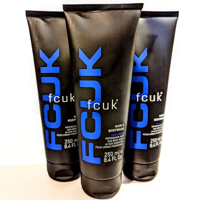 3x Fcuk Urban Hair and Body Wash, 250ml - Image 1