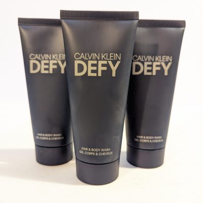3x Calvin Klein Defy 100ml Shower Gel for Men, Mens Body Wash - Image 7