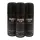 Three bottles of drakkar noir deodorant.