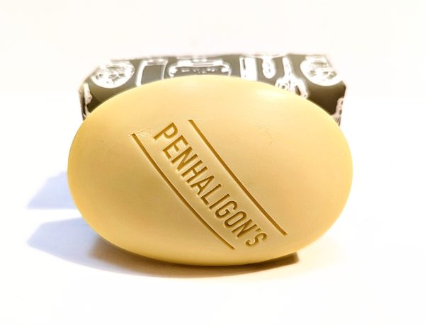 A bar of soap with the words penhaligon's on it.