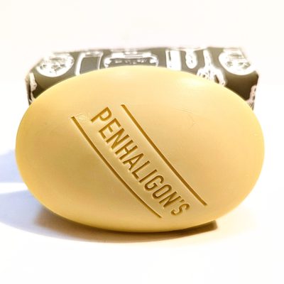 A bar of soap with the words penhaligon's on it.