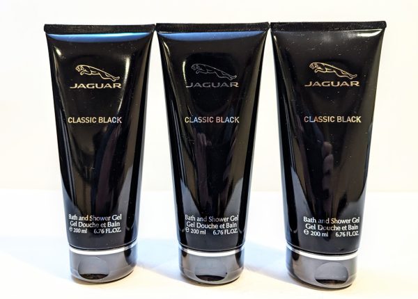 Three tubes of jaguar classic black.