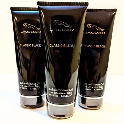 Jaguar classic black body lotion.