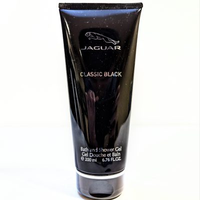 Jaguar classic black shower gel.