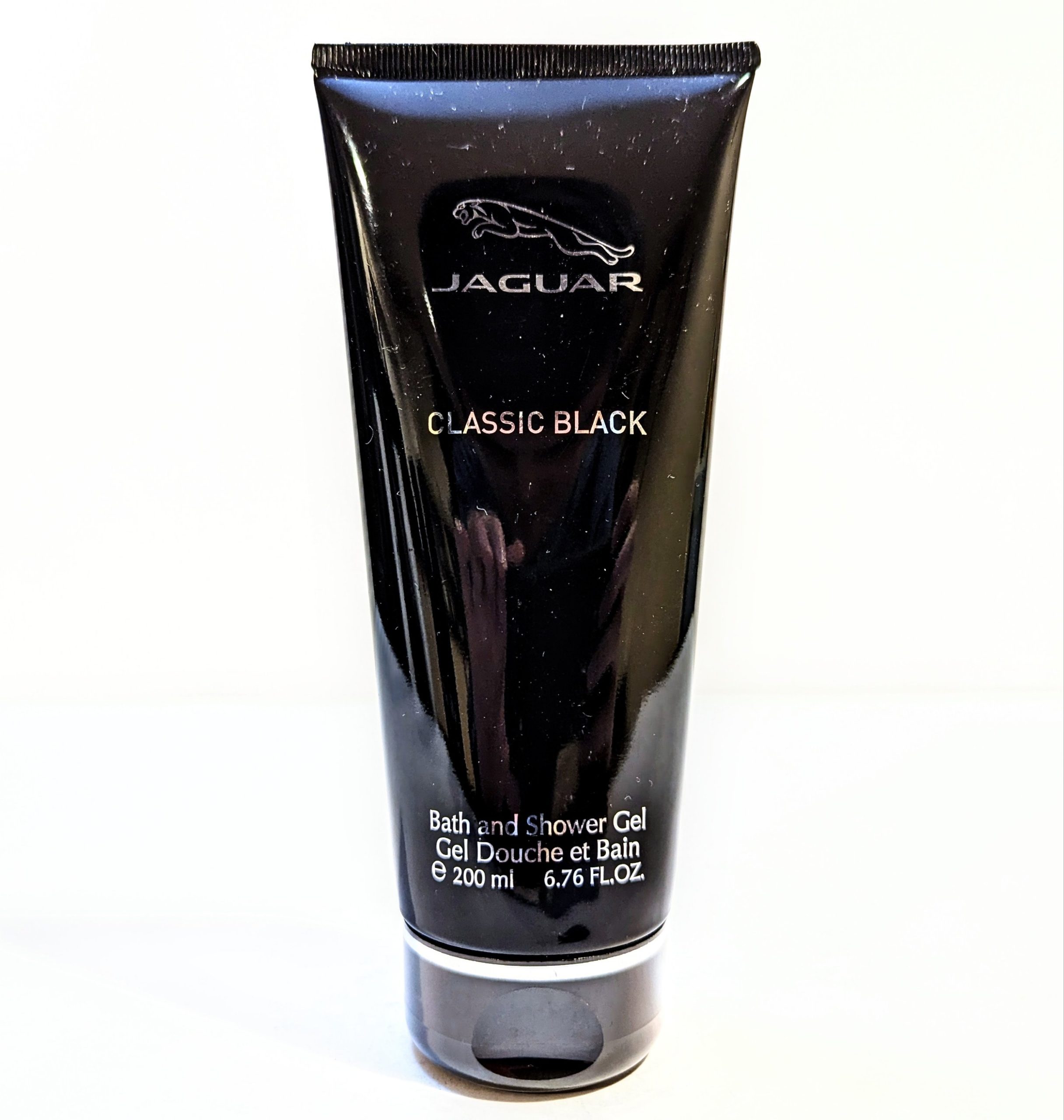 Jaguar classic black shower gel.