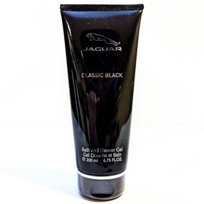 Jaguar classic black shower gel.