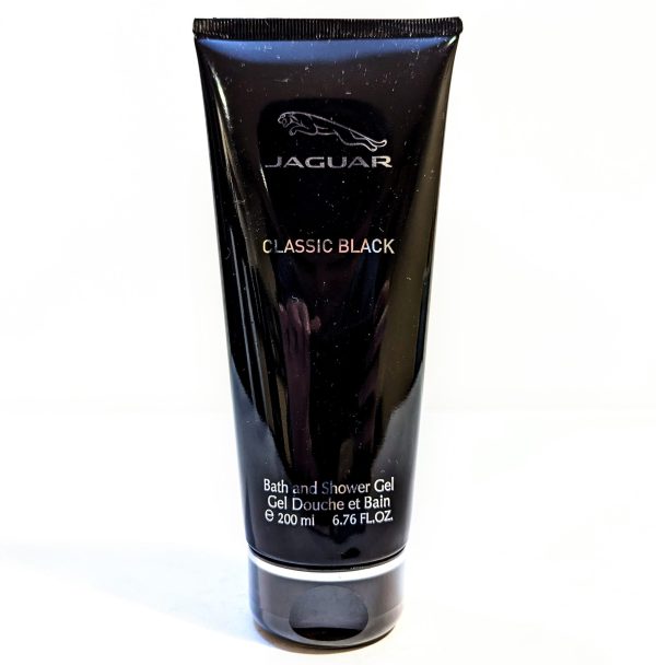 Jaguar classic black shower gel.
