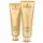 Two gold tubes of 2x Elizabeth Arden Ceramide Purifying Cream Cleanser, 125ml with clear caps are displayed upright against a white background, showcasing the signature elegance of Elizabeth Arden skincare.