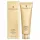 A gold tube and matching box of Elizabeth Arden Ceramide Purifying Cream Cleanser, 125ml, both standing upright on a white background, elegantly showcasing the signature style of Elizabeth Arden skincare.