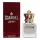 A bottle of Jean Paul Gaultier Scandal Pour Homme Eau de Toilette 50ml Refillable Spray for men, next to its red box. The bottle is adorned with a gold crown-shaped cap and contains 1.7 fl oz (50 ml) of the fragrance.