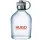 A clear glass bottle of Hugo Boss Hugo Man 125ml EDT for Men with a silver cap, green strap, and red "HUGO" branding on the front.