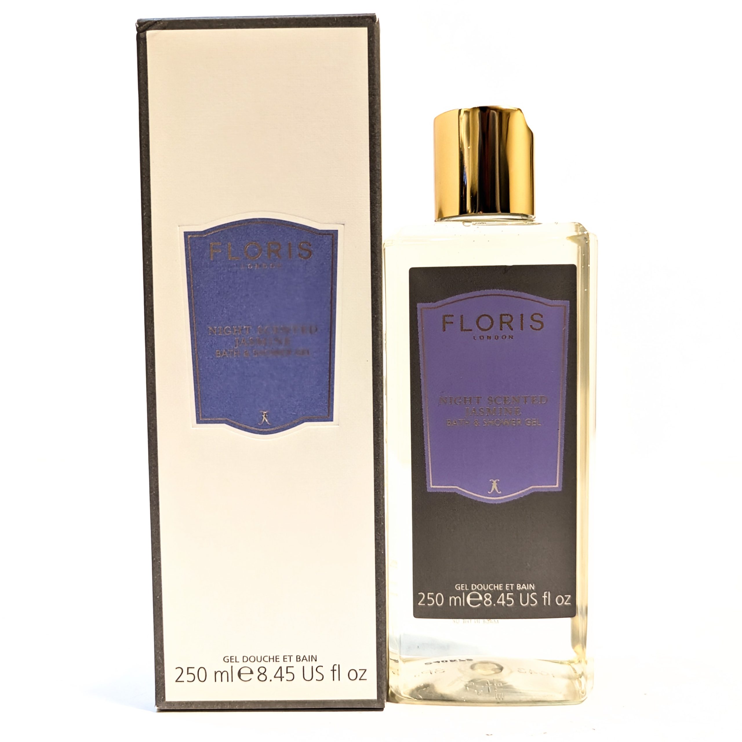 Floris London Night Scented Jasmine Bath Shower Gel for Women, 250ml