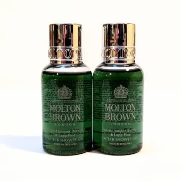 2x Molton Brown Fabled Juniper Berries & Lapp Pine Bath & Shower Gel, 30ml