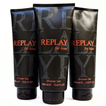 3x Replay for him! Shower Gel for Men 400ml