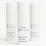 Three white cylindrical bottles of 3x Issey Miyake L'eau D'issey 50ml Deodorant Stick for Women stand upright against a plain background.