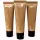 Three upright 30ml tubes of Burberry Hero Shower Gel Body Wash for Men, featuring gold text on brown packaging with black caps, are shown against a white background. Product: 3x Burberry Hero 30ml Shower Gel Body Wash for Men.