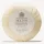 Round Molton Brown triple-milled milk soap wrapped in cream paper featuring a logo and text, available as 5x 25g miniatures.