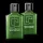 Two green rectangular bottles of 2x Paco Rabanne Pour Homme EDT for Men (100ml Spray) with black caps are placed side by side on a white background.