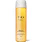 Two cylindrical bottles of ESPA Energising Bath & Shower Gel 250ml, unisex, with a yellow gradient design, white caps, and product details in white and gold text.