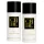 Set of 2 Carolina Herrera CH for Men Deodorant Sprays (150ml each), featuring white bottles, black caps, and the CH HC logo on the front.