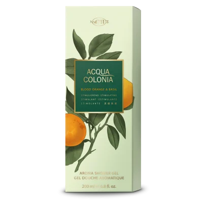 3x Mäurer & Wirtz 4711 Acqua Colonia Blood Orange & Basil Shower Gel 200ml - Image 3