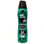 A pack of 3 Original Source Tingly Mint & Tea Tree Shower Foams, each in a 200ml bottle with product details on the front.