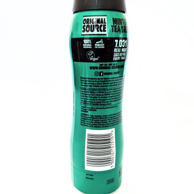 Original Source Tingly Mint & Tea Tree Shower Foam, 200ml - Image 2